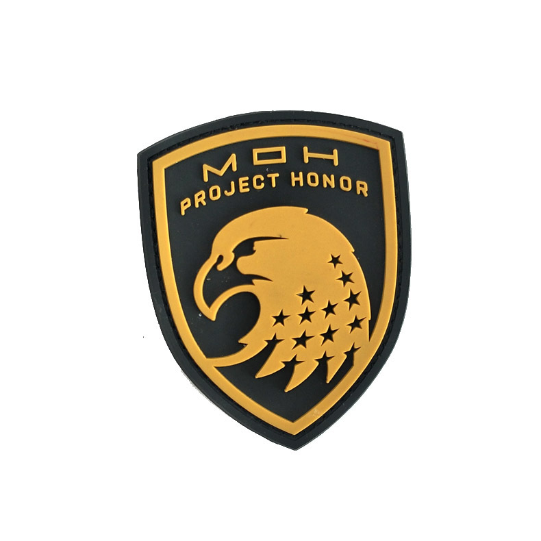 Picture of Foreign trade supply DTOM snake armband PVC 3D rubber patch eagle soft glue velcro badge backpack decoration