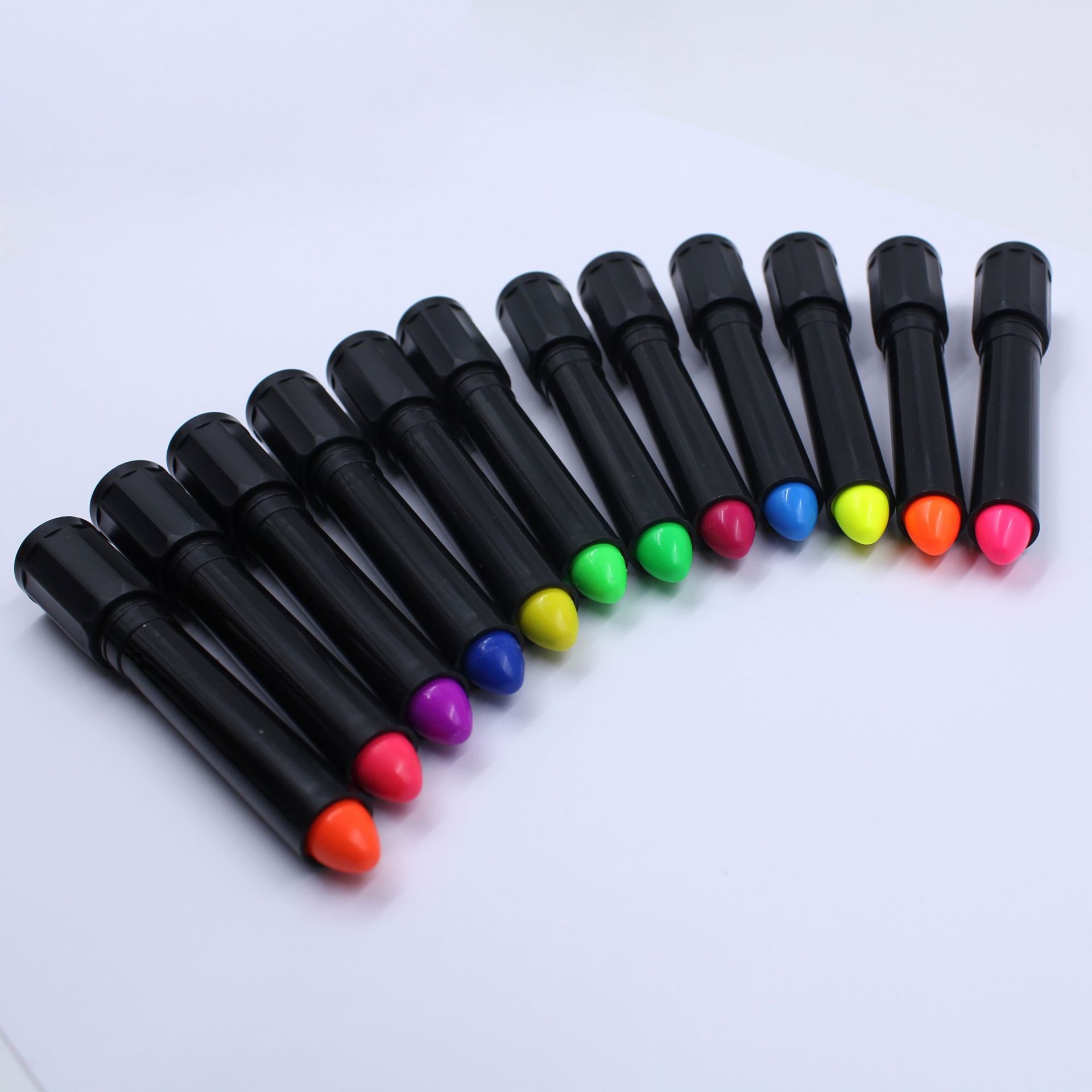 Picture of 12-Color Luminous Face Paint Party Halloween Event Makeup Props DIY Washable Face Painting Crayon