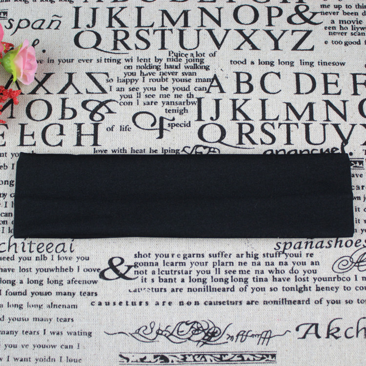 Picture of Factory Direct Supply Korean Style Hair Accessories Yoga Headband Sports Headband Elastic Monochrome Hairband Headband Printable Pattern