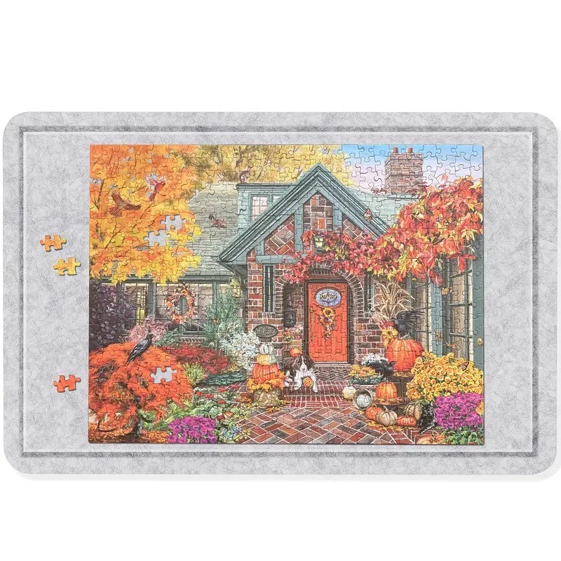 Cross-Border Special Supply of Puzzle Board Puzzle Mat Foldable Felt Board Thickened Non-Slip Easy to Store