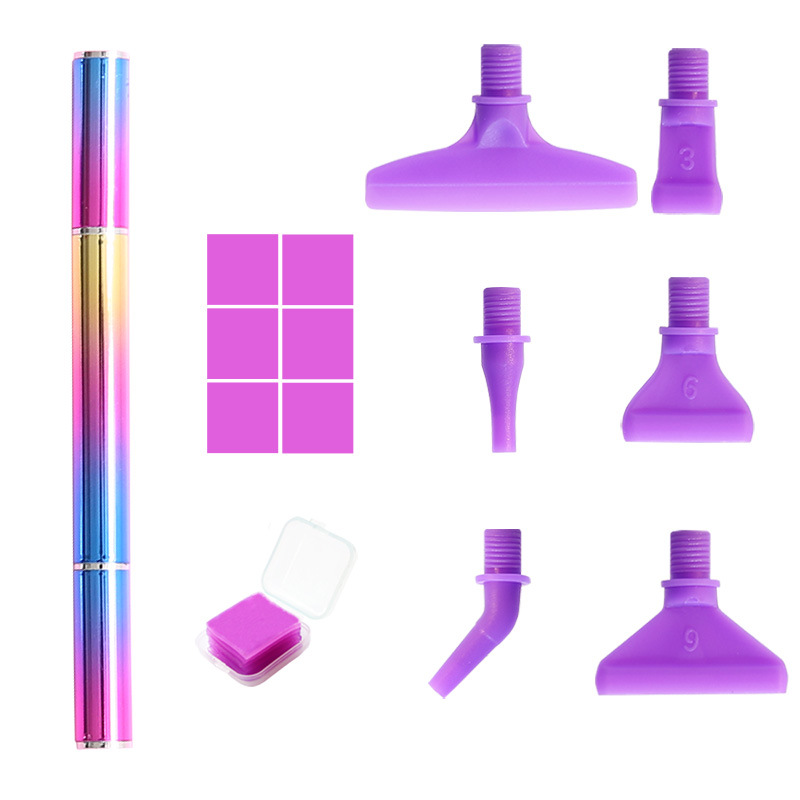 Picture of Diamond painting metal point drill pen plastic thread pen head alloy new point drill DIY diamond embroidery tool suit