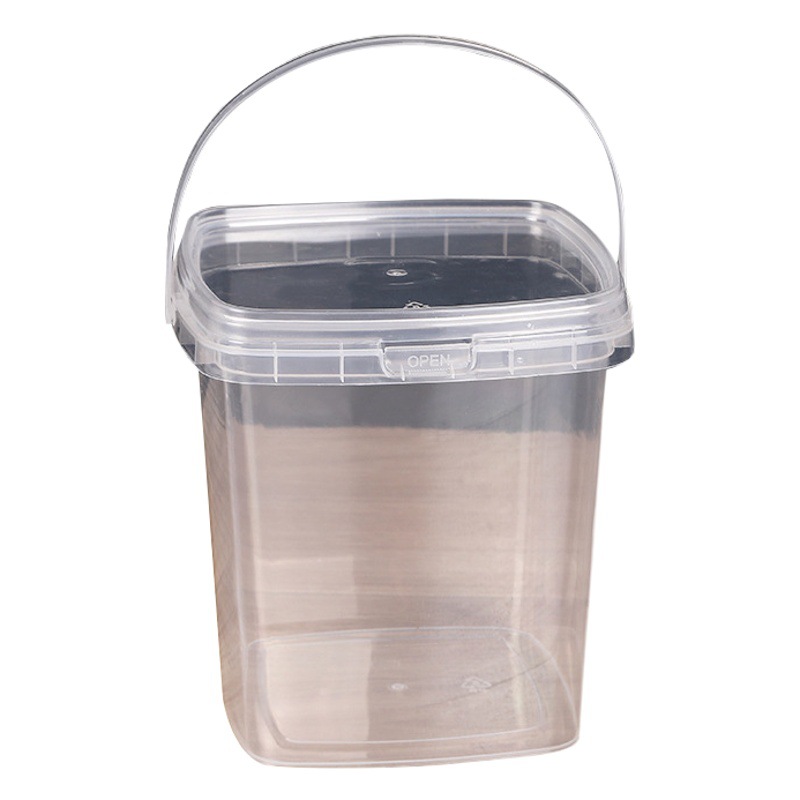 Factory sells wholesale square barrel transparent plastic barrel packaging barrel portable barrel small barrel chemical barrel pp with lid discount