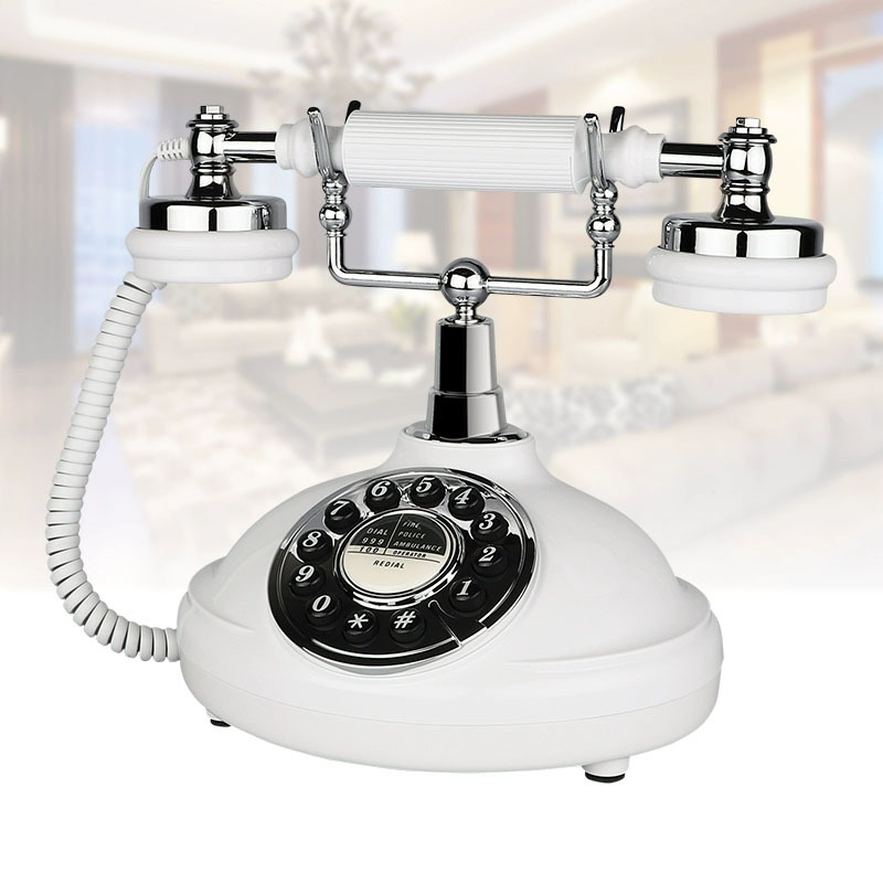 Picture of European-style retro telephone landline home office fixed telephone American antique creative fashion telephone