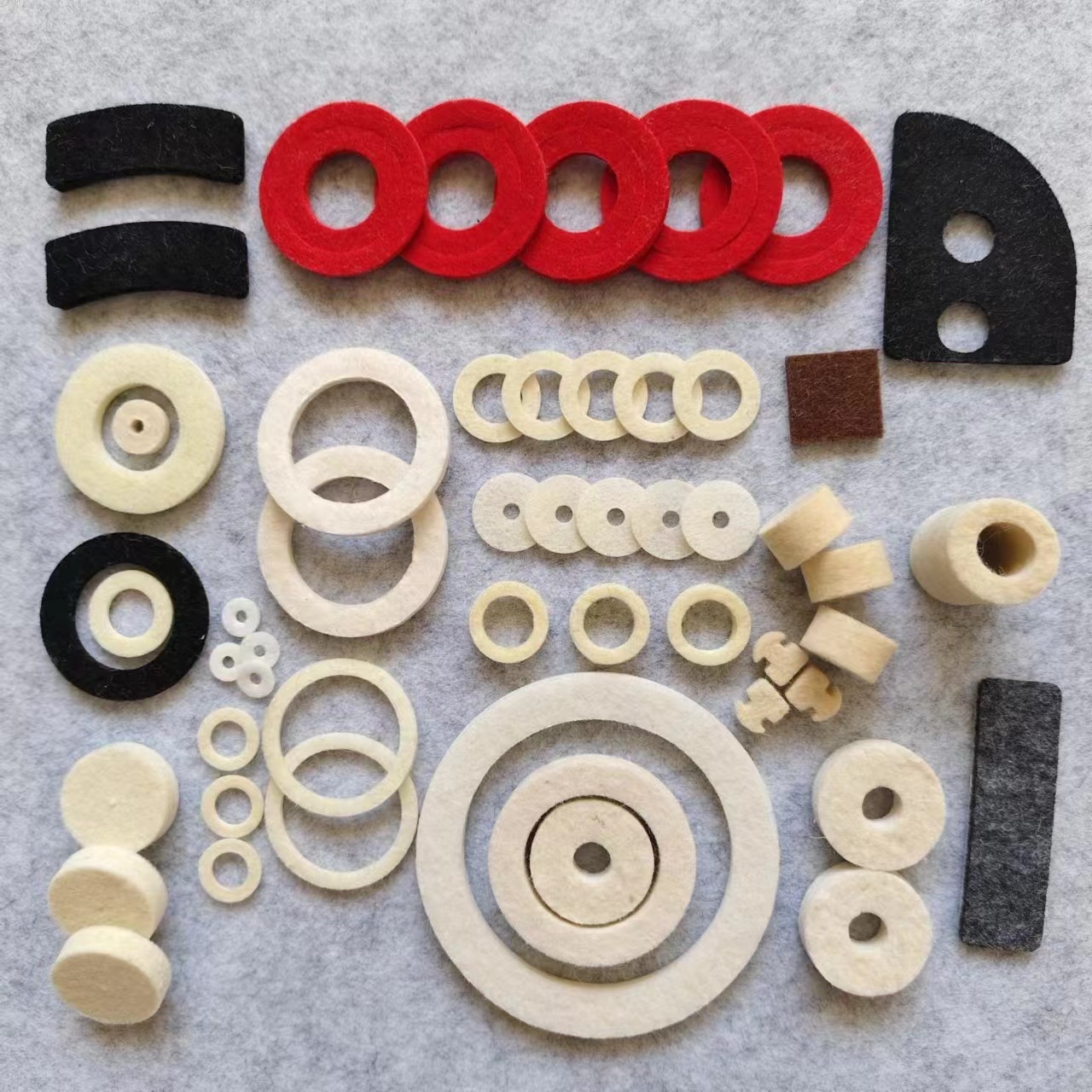Nankong Felt Gasket Special-Shaped Mechanical Felt Gasket Sealing Accessories Buffer Block Shock-Proof and High-Temperature Oil-Absorbing Gasket