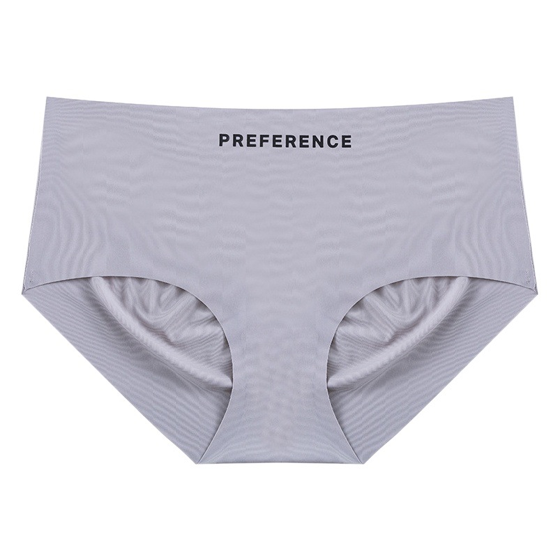 Ice Silk Underwear Women's Thin One-piece Non-marking Silk Slide Low-rise Women's Simple Sports Pure Cotton Breathable Briefs