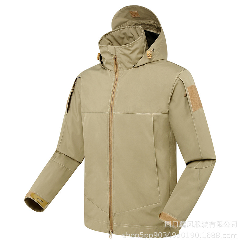 Spring and Autumn Thin Jacket Tactical Jacket Waterproof Windproof Warm Jacket Single Composite Soft Shell Mountaineering Suit