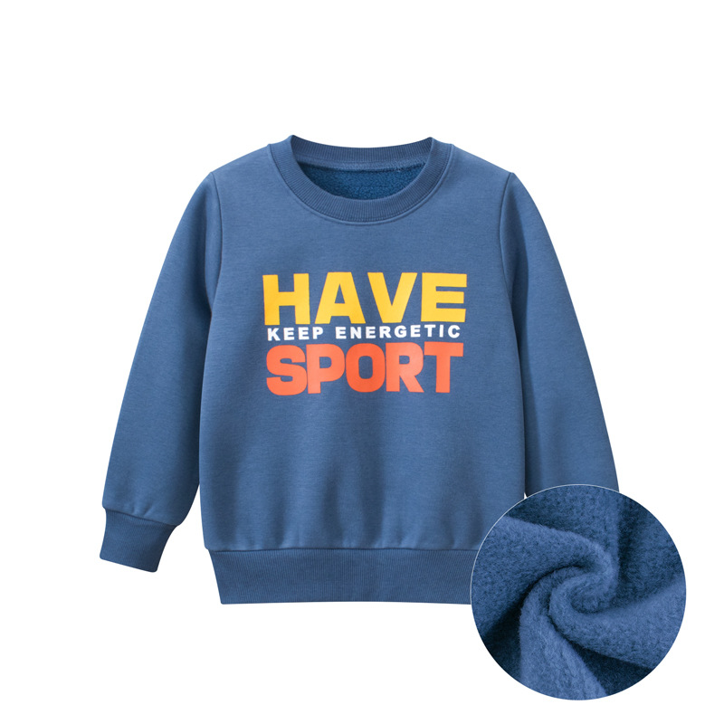 Picture of 27Kids Brand Kidsren's Clothing Boys' Sweatshirts Fleece-Lined Spring 2024 New Kidsren's Guard Baby Clothes One Piece Drop Shipping
