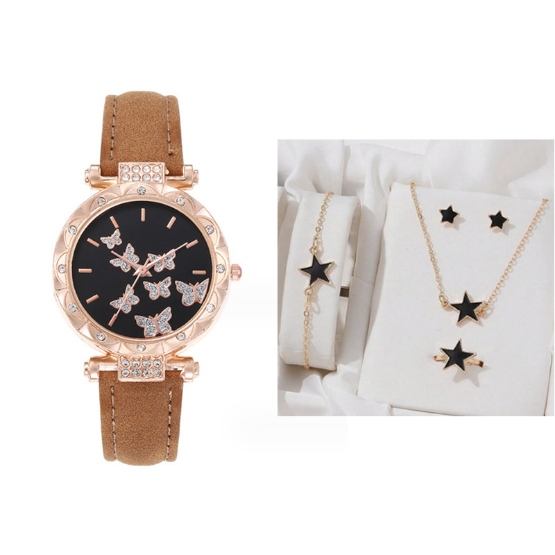 Picture of New TikTok Popular Women's Watch Fashion Simple Watch Butterfly Digital Belt Watch Wholesale