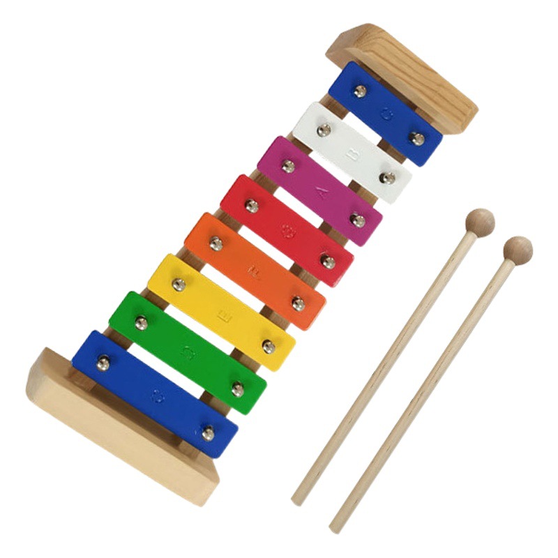 Children's Orff 8-Tone Aluminum Plate Musical Instrument Kindergarten Music Enlightenment Musical Instrument Early Kidshood Education Teaching Aids Eight-Tone Piano