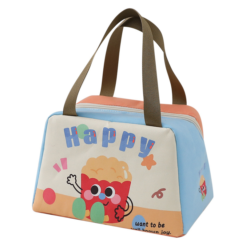 Picture of Portable Lunch Box Bag Heat Preservation Bag Lunch Box Packaging Meal Bag for Students and Office Students with Meal Lunch Bag Thickened Aluminum Foil Bag