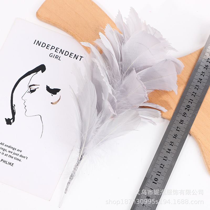 Picture of Goose Feather Soft Floating Wire Flower Headwear Clothing Dress Accessories Stage Performance Feather Hair Accessories Hat Wholesale Cross-Border