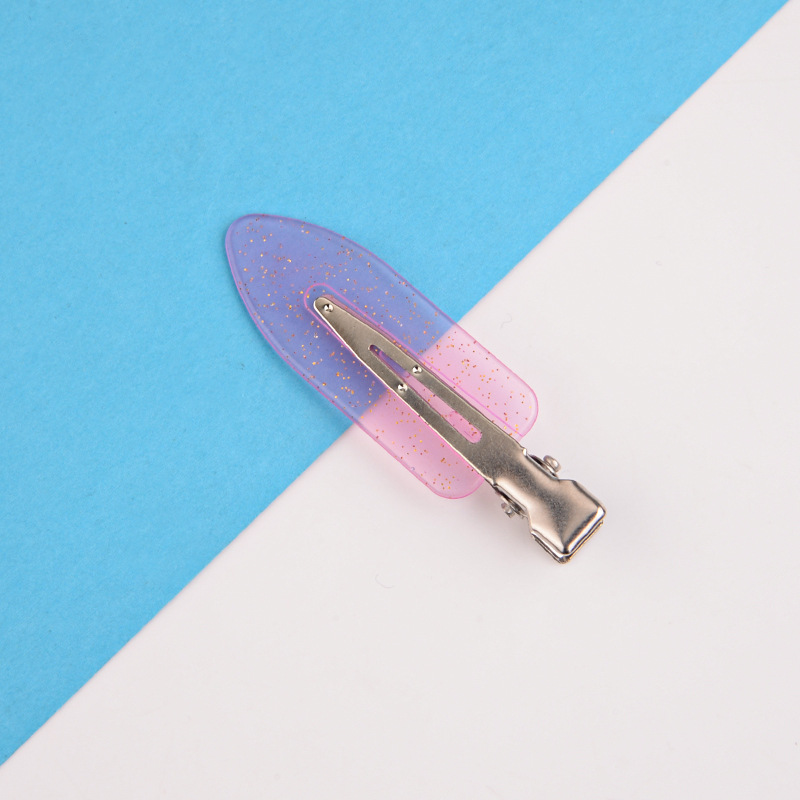 Picture of Korean diy cream clip seamless hairpin summer side hairpin duckbill makeup bangs clip broken hair clip headdress