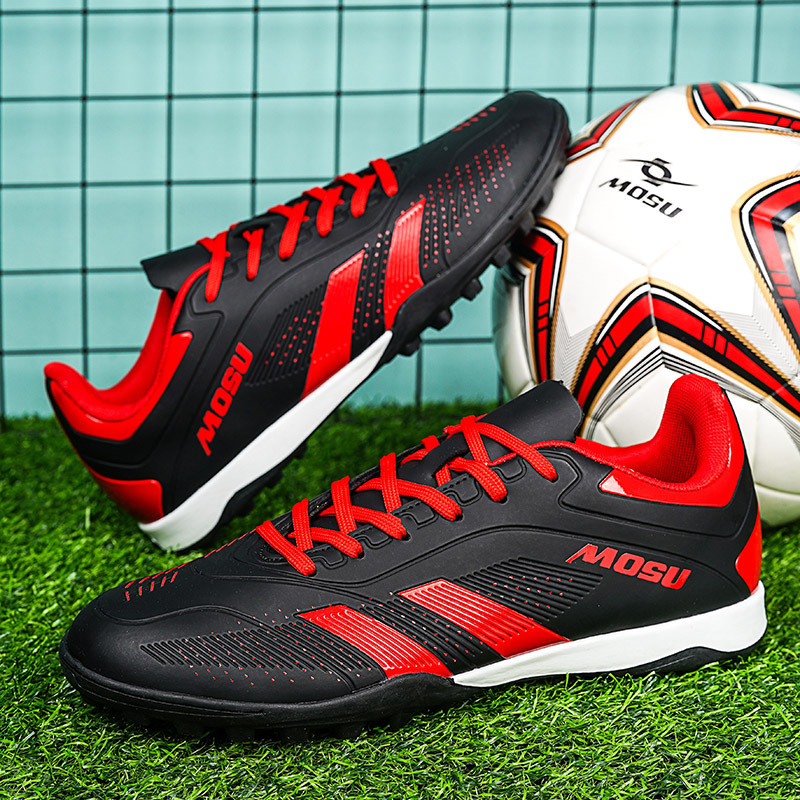 Cross-border Foreign Trade plus size Football Shoes Boys Students High-top AG Spikes Artificial Training Shoes TF Broken Nails