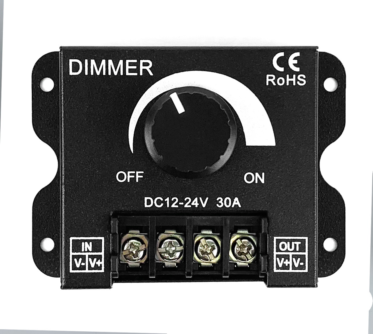Picture of led soft and hard light bar iron shell dimmer monochrome light with controller manual knob switch 12V24V30A