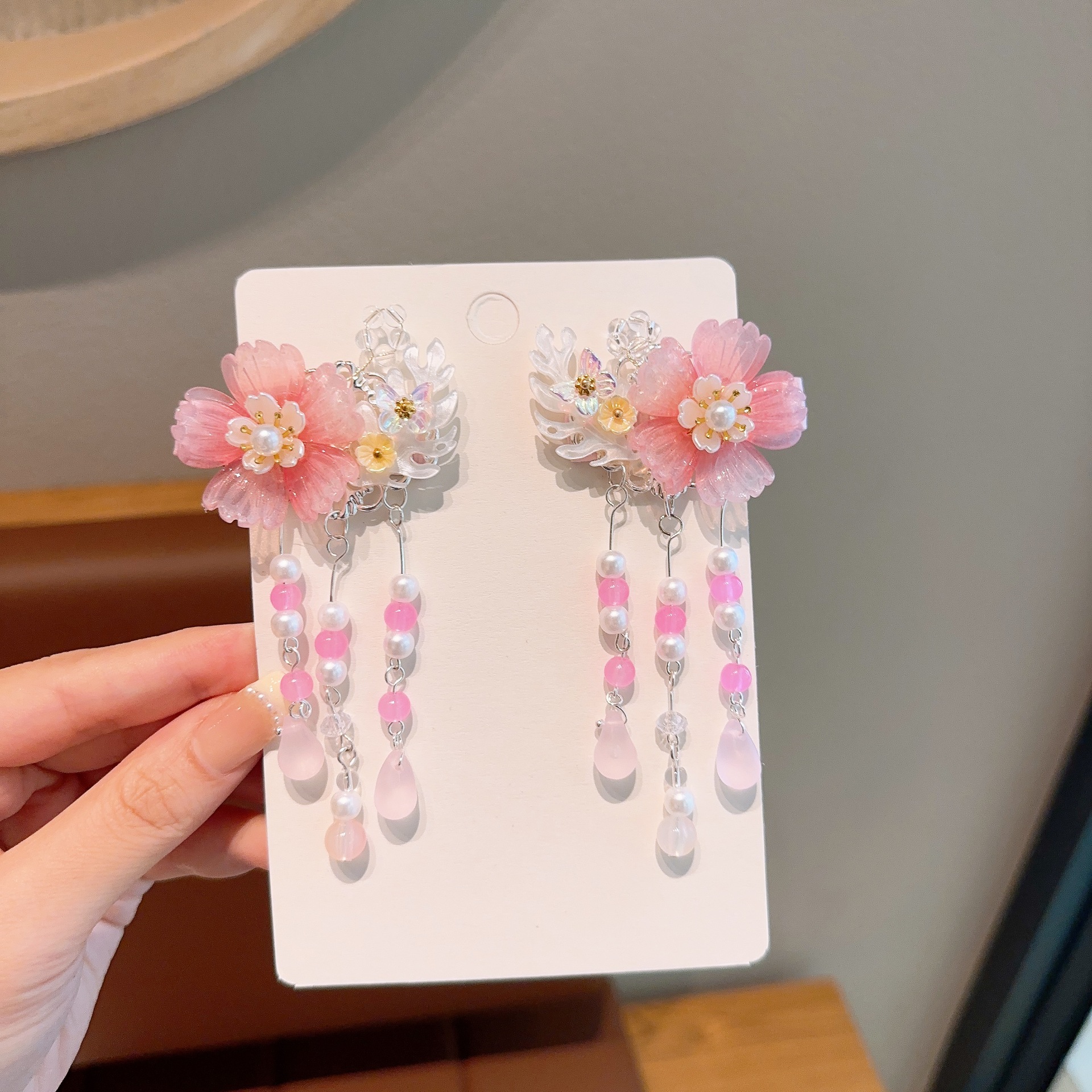 Picture of New Hanfu Headwear Children's Ancient Dress Princess Tassel Hairpin Chinese Style Little Girl's Antique Step Hairpin Headwear