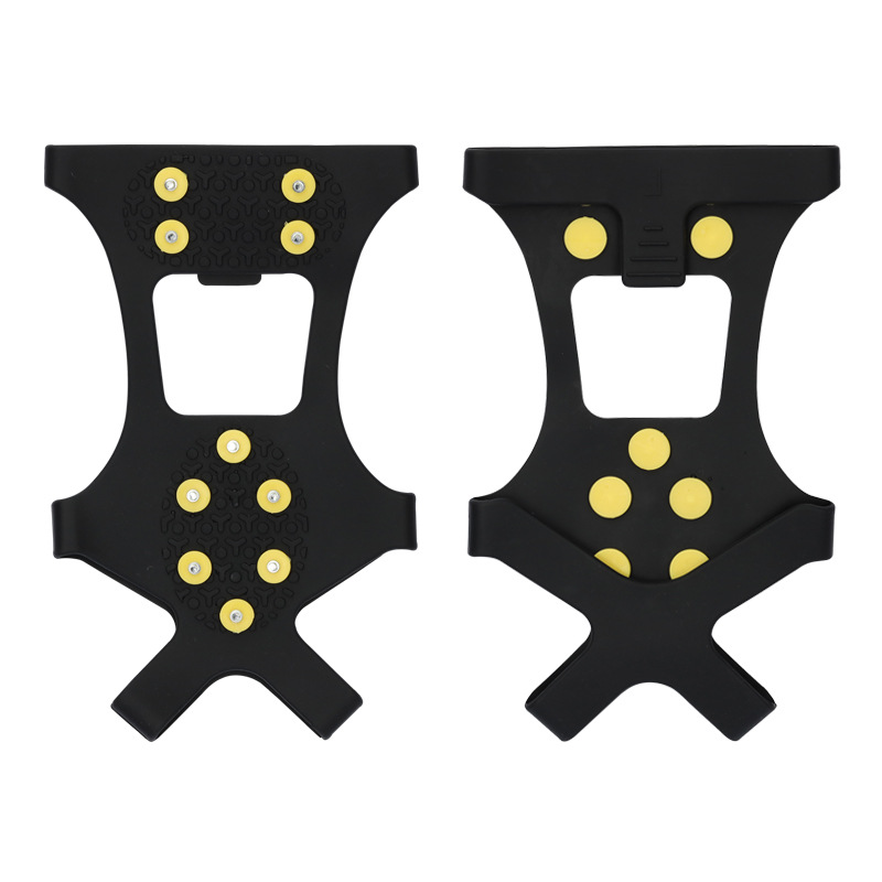 Picture of Cross-Border Ten-Pin Anti-Skating Shoe Covers for Winter Outdoor Sports Mountaineering and Rock Climbing Snow Silicone Crampons Shoe Spike Foot Covers