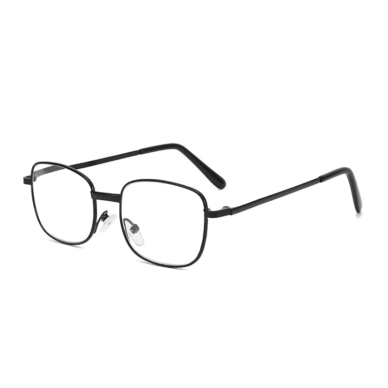 Picture of New special sale metal iron feet reading glasses running rivers and lakes stall full frame clear fashion resin reading glasses wholesale