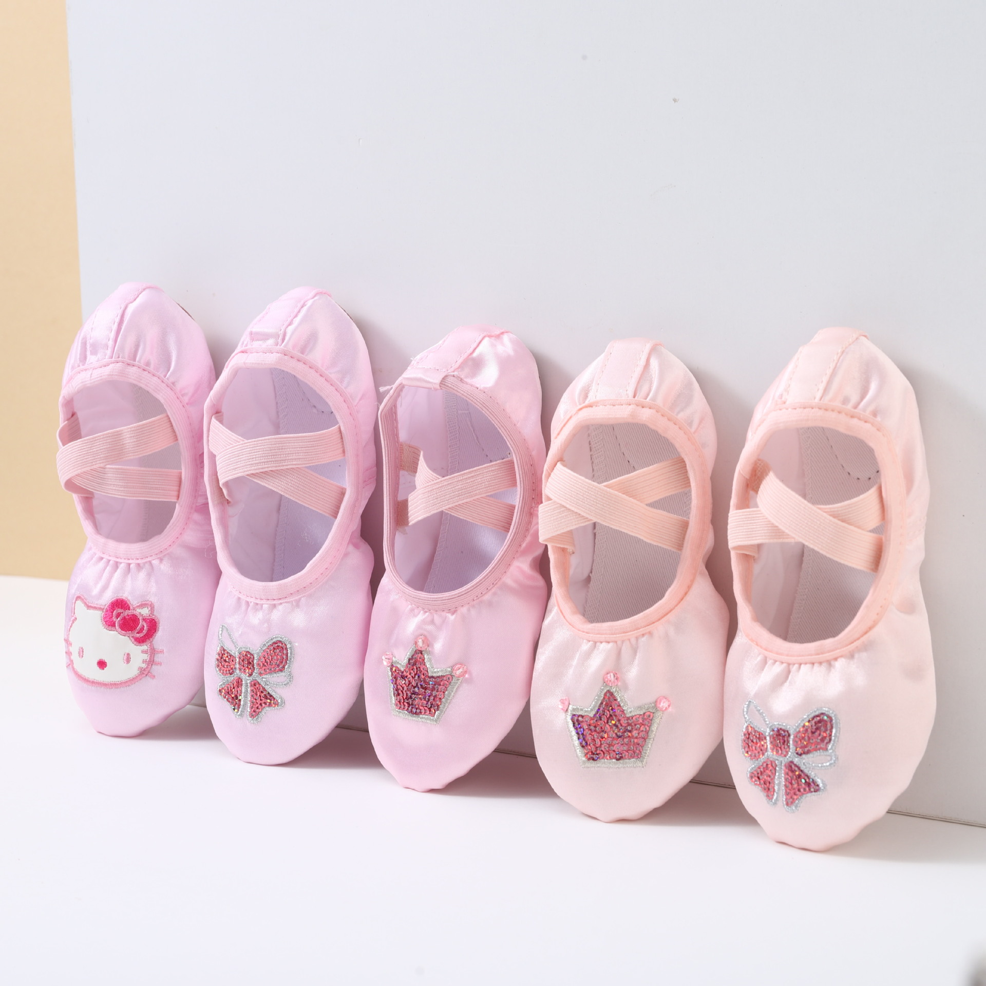 Crown Dance Shoes, Ballet Shoes, Children's Dance Shoes, Girls' Dance Shoes, Practice Shoes, Toddlers, Adult Women's Yoga