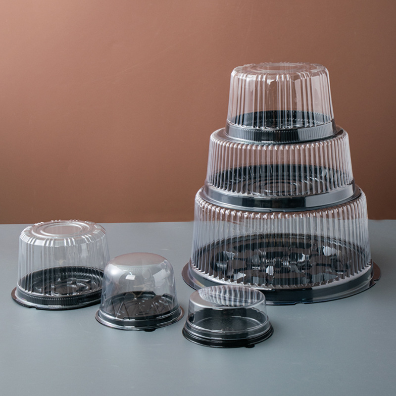 3/4/6/8/9/10/11/12/14 inch cake box birthday cake transparent packaging box chiffon packaging box