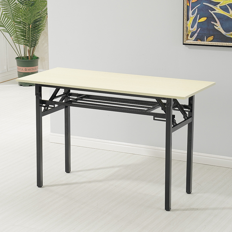Picture of Factory straight hair simple folding table Office conference table long learning desk computer training table modern minimalist