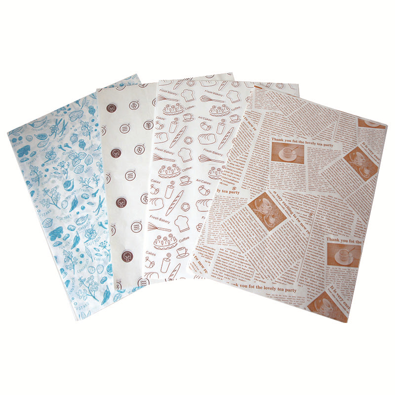 Picture of Sandwich Wrapping Paper, Oil-Absorbing Burger Paper, Coated Paper, Air Fryer Baking Oil Paper, Customizable and High Temperature Resistant