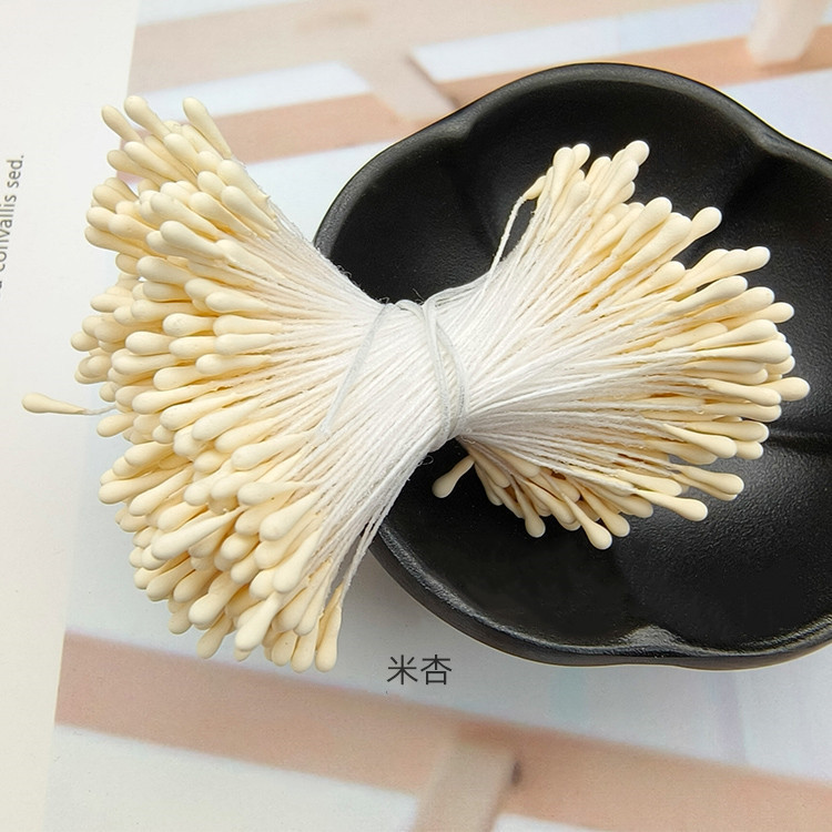 Picture of Wholesale Korean Style Handmade DIY Hair Accessories High Simulation Flower Stamens Material 2mm Matte Round Match Head Flower Heart Flower Stamens
