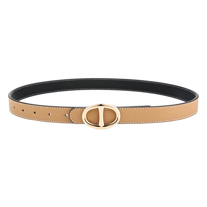 Women's Thin Belt Double-sided All-match Jeans Decorative Belt Instagram Style Student Belt Women's Suit Belt
