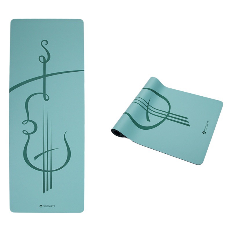 PU Natural Rubber Yoga Mat Beginners Body Line Double-sided Non-slip Thickened Widened Tuhao Mat Yoga Mat Wholesale