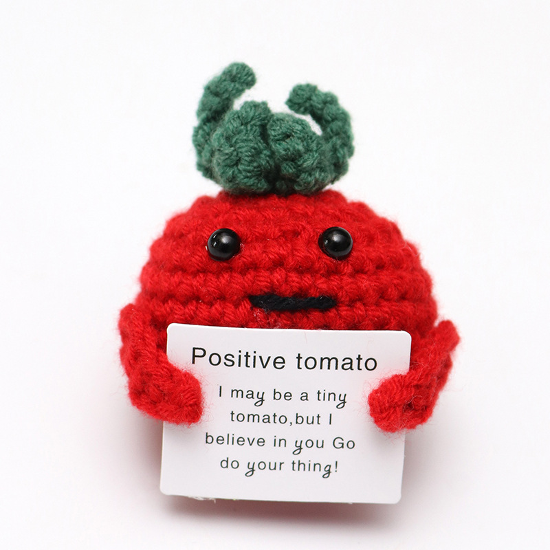 Picture of Cross-Border Hot-Selling Wool Crochet Positive Energy Potato Knitted Wool Cucumber Positive Energy Wool Crocheted Doll Finished Product