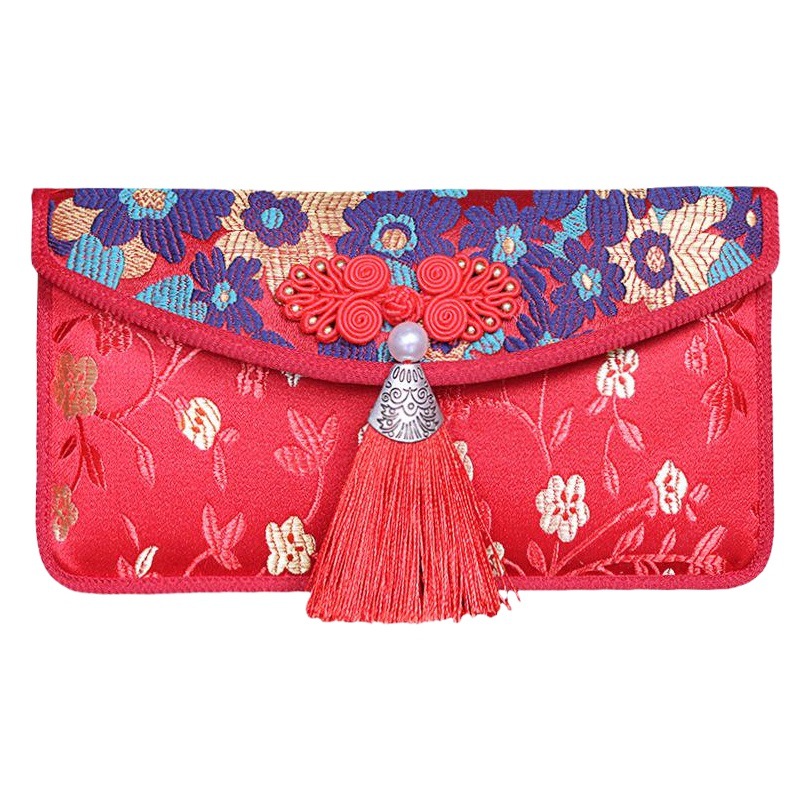 Wedding ten thousand yuan changed red envelope brocade fabric red envelope wholesale big red envelope creative New Year's benefit is a wedding red envelope