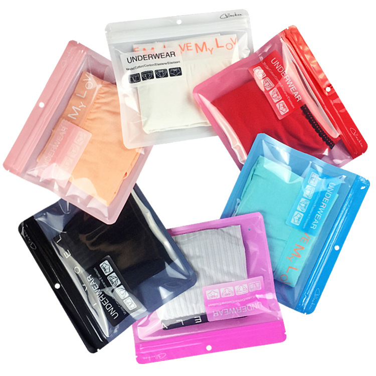 Picture of Underwear packaging bag unisex leggings self-sealing bag underwear zipper bag underwear self-sealing sealed bag logo
