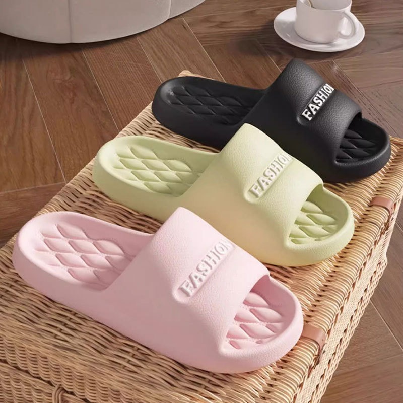Hotel Yoga Studio Slippers Women's Summer Homestay Indoor Home Household Non-slip Letter Slippers Men's Wholesale High-grade