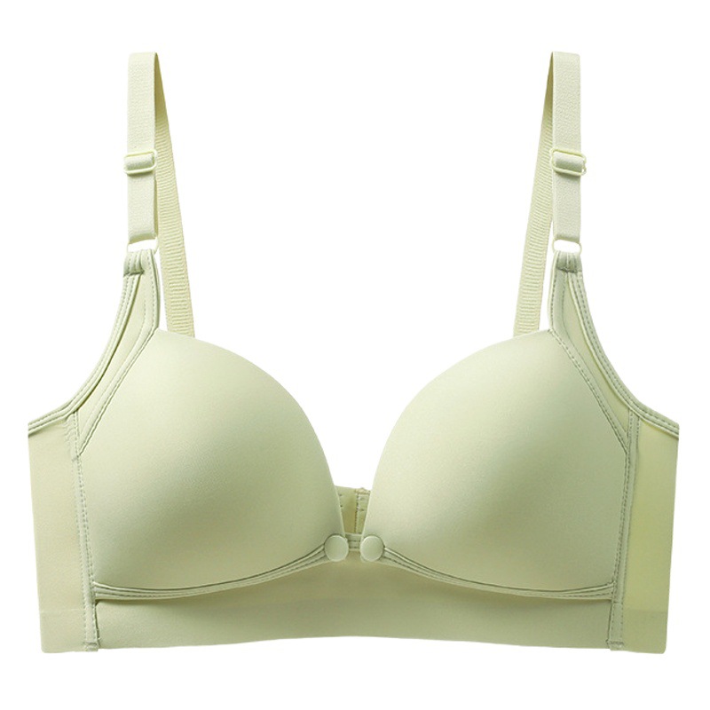 High quality seamless nursing underwear push up anti-sagging maternity bra full stage nursing front buckle bra thin