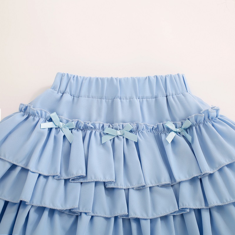 Picture of Little Girl's Sweet Korean Cake Skirt Short Skirt Pants Spring & Fall Design Bow Anti-Exposure Girl's Puffy Skirt