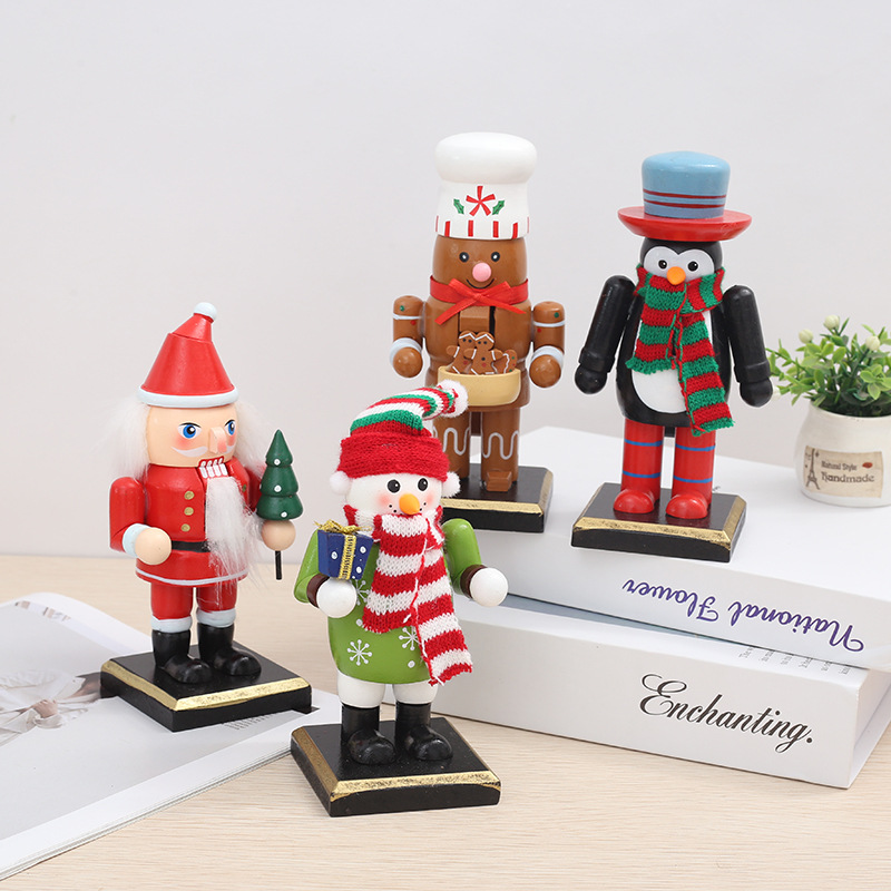 Cross-Border Home Furnishings Christmas Nutcracker Desktop Decorations Puppet Crafts Gifts Christmas Gifts