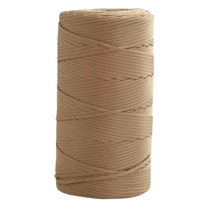 mercerized cotton hemp ice silk thread flat belt ice silk DIY hook shoe hook summer cool hat hand woven wool hand woven wool