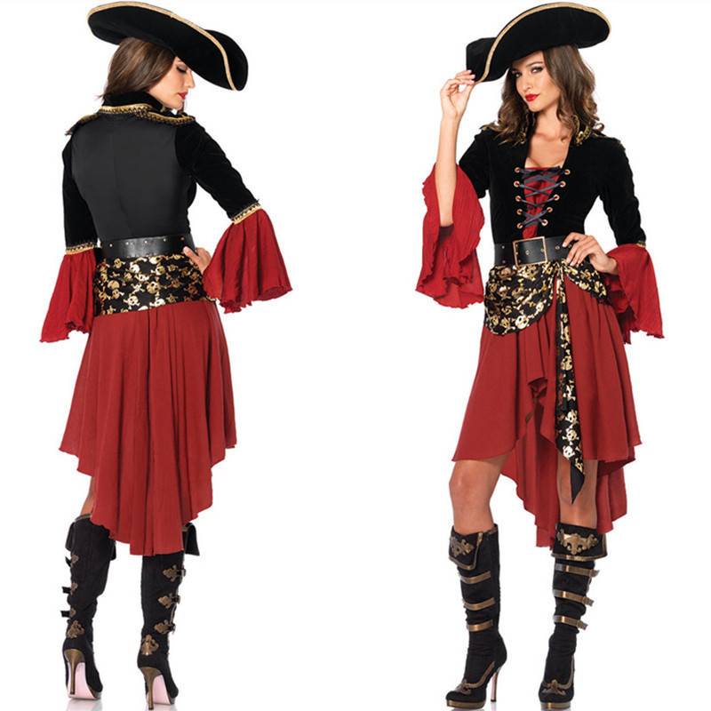 Halloween Costumes Female Pirate Costumes Foreign Trade Export Game Uniform Temptation Cosplay Animation Performance Costumes