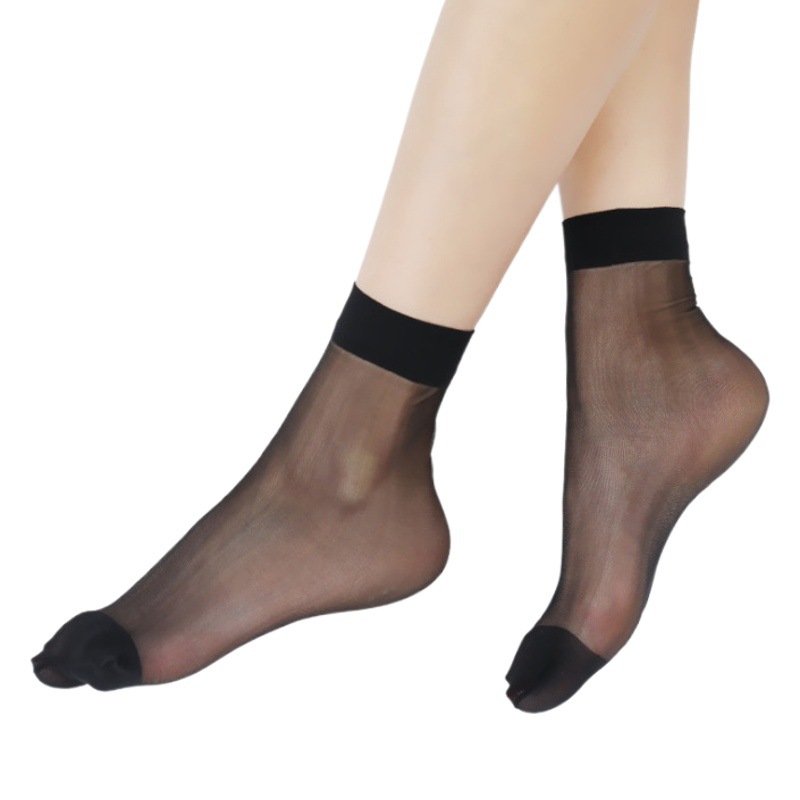 Mu Ruan Crystal Socks Disposable Socks Transparent Ultra-thin Short Stockings Playground Test Shoes Filter 100 Pair Pair of Socks