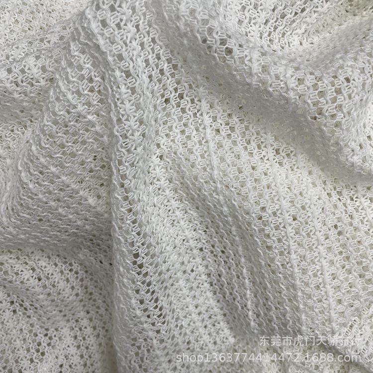 Spot knitted mesh jacquard hollow mesh jacquard casual clothing fashion women's shawl scarf and other fabrics