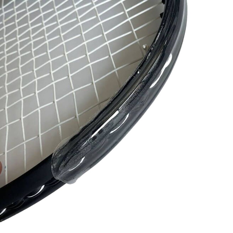 Single transparent tennis racket head protector wear-resistant durable TPU scratch-resistant beach racket 37cm