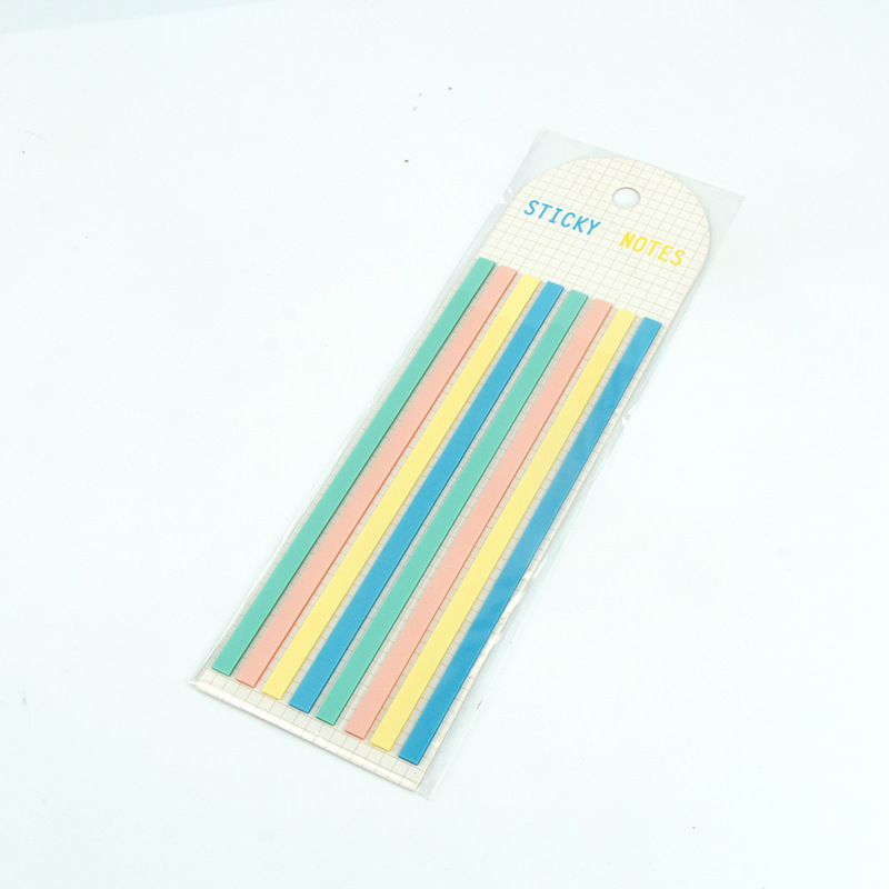 Picture of PET Extremely Slender Index Sticker Fluorescent Extended Waterproof Post-it Sticker Translucent Marker Sticker