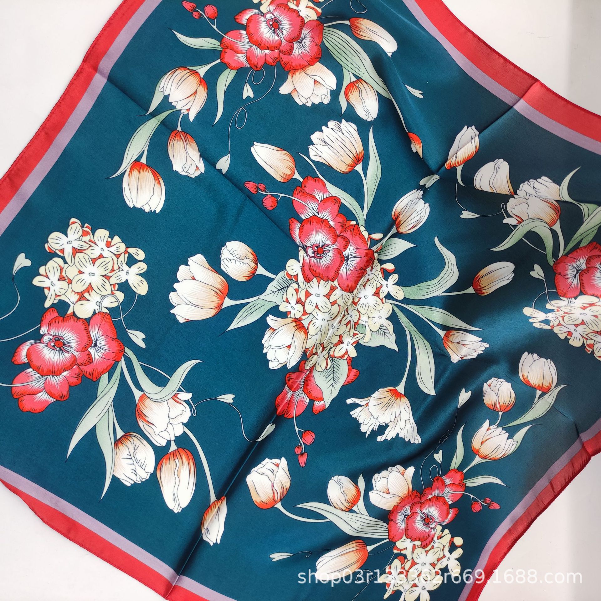 Spring, Autumn and Winter New Classic Printed 70 Square Scarf Popular Scarf Long Gauze Scarf Silk Scarf Neck Protector Warm Scarf for Women