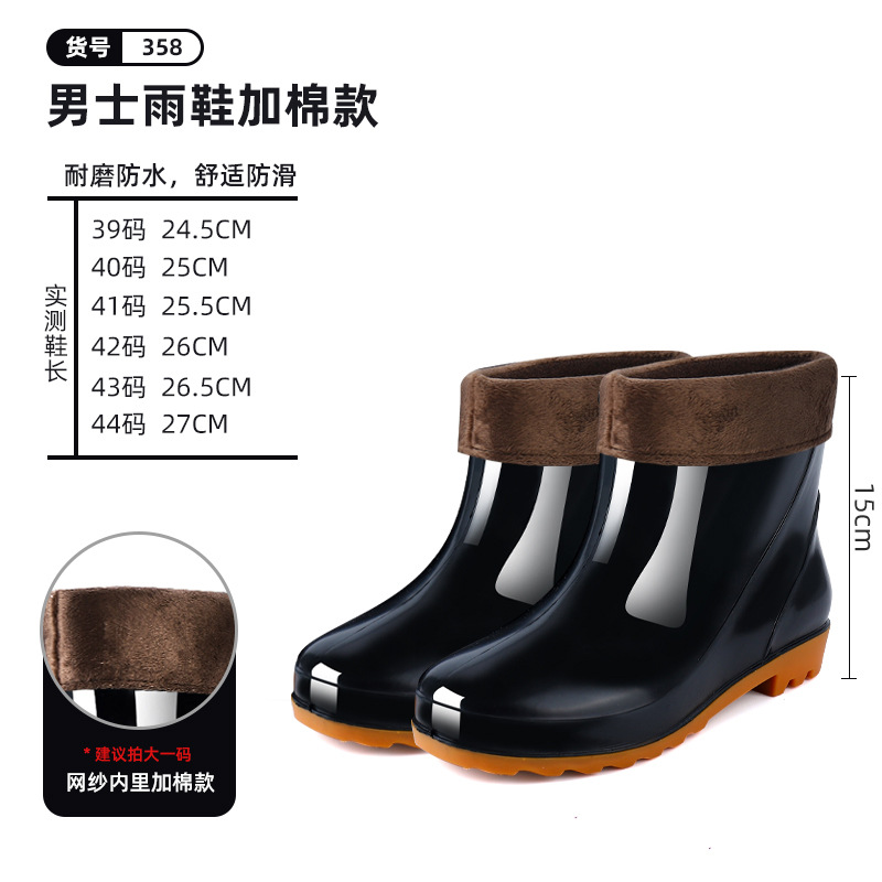Picture of Men's High-Top Rain Boots with Durable, Non-Slip, and Wear-Resistant Mesh Soles, Suitable for Labor Protection at Construction Sites, Waterproof Long Boots