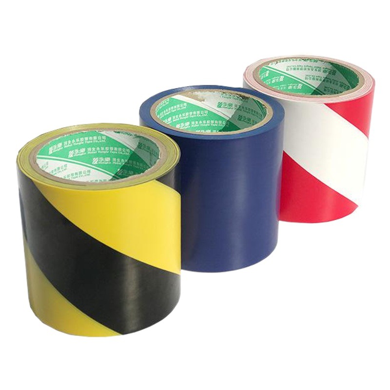Wholesale pvc tape warning tape 4.8*18 beige black wear-resistant tape floor logo tape