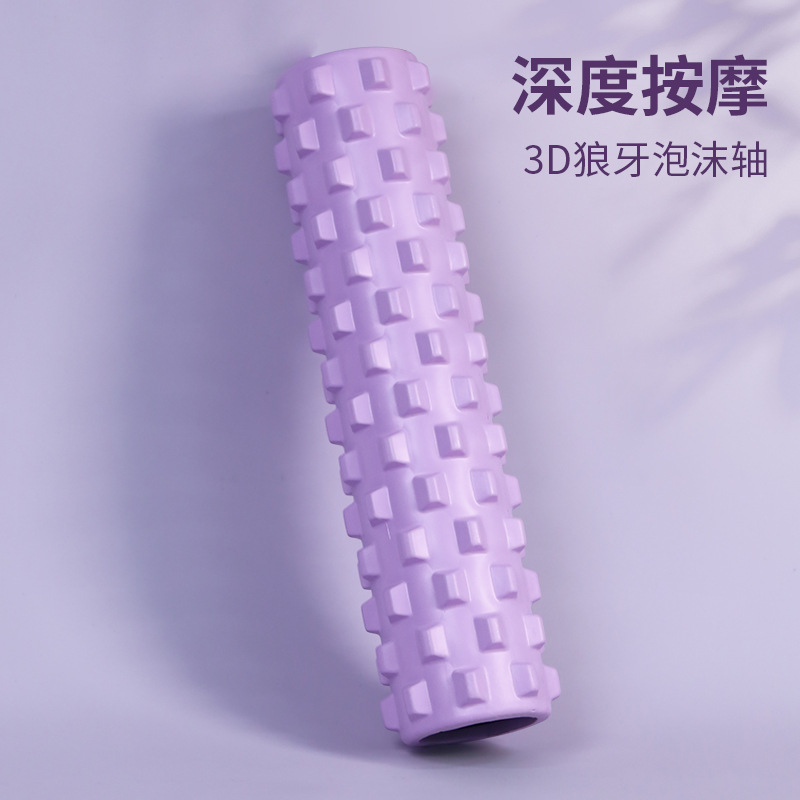 Foam Roller Solid Strong Massage Spiked Roller for Leg Muscle Relaxation, Beginner Fitness Yoga Non-Slip
