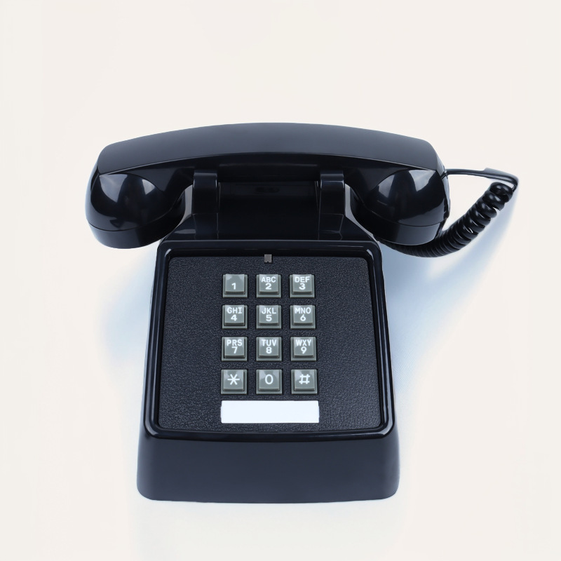 Old-Fashioned Fixed Telephone, Retro Telephone, Hotel Office Home Telephone, Fixed Landline, Antique Telephone