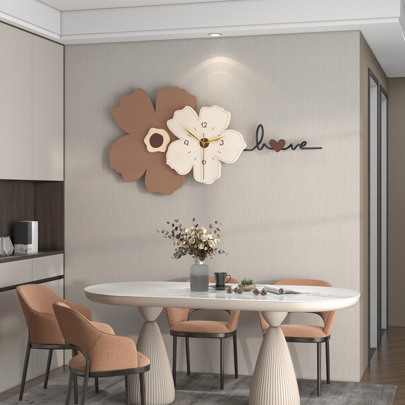 Picture of Internet Celebrity Fashion Creative Clock Home Restaurant Entrance Background Decoration Wall Clock Wall Hanging Modern Simple Clock Wall Hanging
