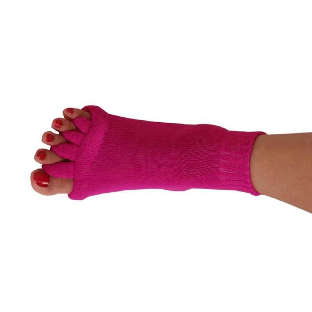 Picture of Toe Socks for Women, Acrylic Cotton Split-Toe Socks, Japanese Health Massage Yoga Toe Socks, Open-Toe Socks to Correct Thumb Valgus
