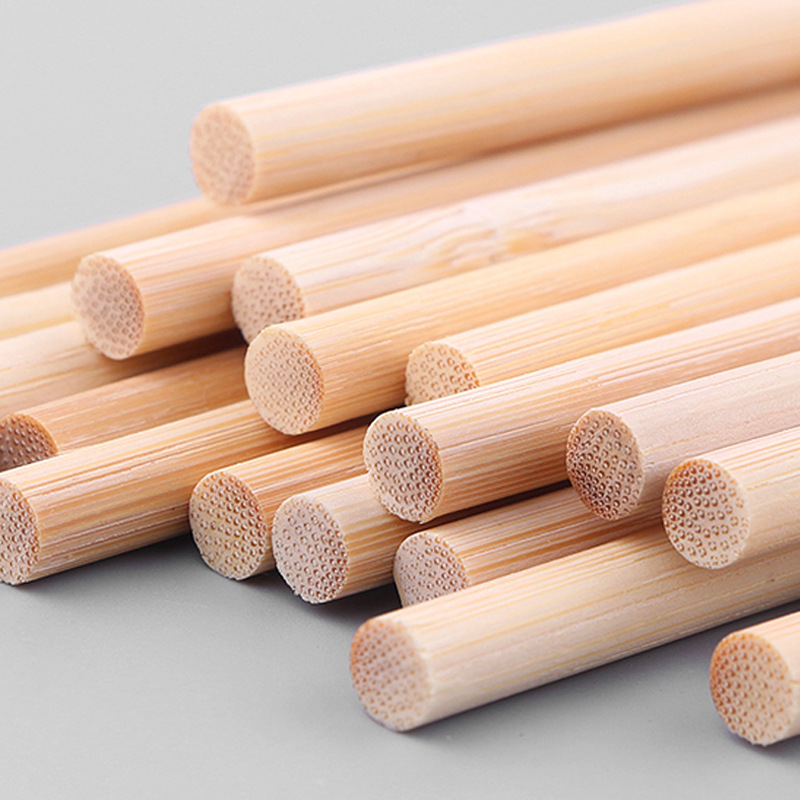 Picture of Bamboo Stick Lantern Satchel Pole DIY Hand-Assembled Material Support Small Round Stick Can Be Punched Bamboo Art