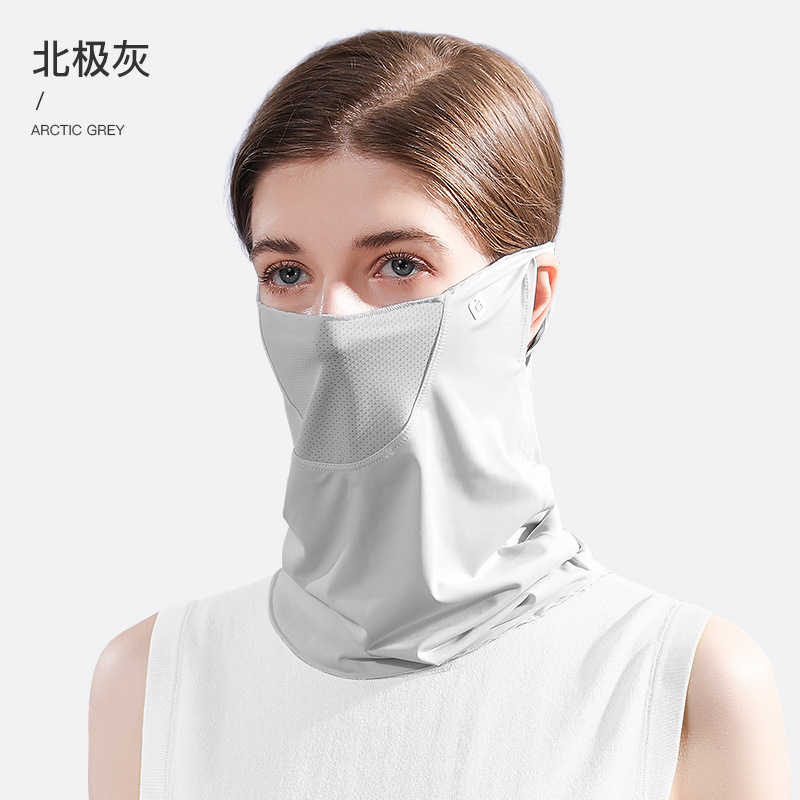 Picture of Summer Outdoor Riding Sunscreen Mask Women's Neck Protection Sunshade Anti-ultraviolet Ice Silk Cold Ear Hanging Mask XTJ27